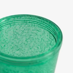 inny Kubek plastikowy ze słomką zielony 500 ml