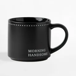 inny Kubek porcelanowy czarny 490 ml