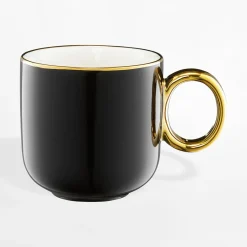 Szklanki I Kubki|inny Kubek porcelanowy czarny ROYAL 380 ml