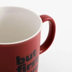 Szklanki I Kubki|inny Kubek porcelanowy czerwony 520 ml