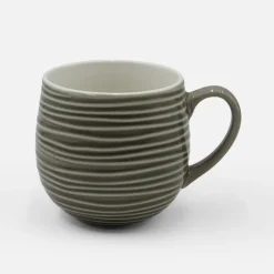 inny Kubek porcelanowy jasnoszary 460 ml