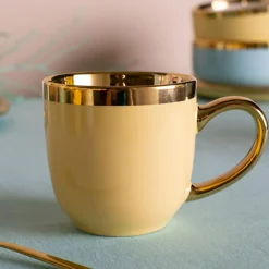 Kubek porcelanowy wanilia AURORA GOLD 300 ml