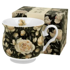 Kubek retro ENGLISH ROSES BLACK 500 ml