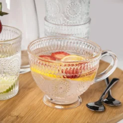 Szklanki I Kubki|inny Kubek szklany na stopce DAISY 430 ml