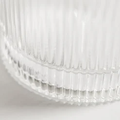 Szklanki I Kubki| Kubek szklany w prążki FIRENZA 350 ml