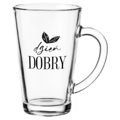 Szklanki I Kubki| Kubek szklany z uchem IWO 300 ml