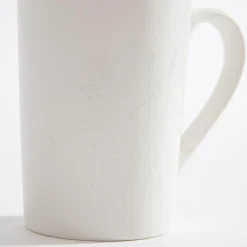 inny Kubek z roślm tłoczeniem biały 380 ml