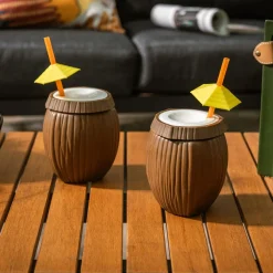 inny Kubek ze słomką tropikalne owoce, 850 ml MIX