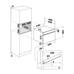 Kuchenki Mikrofalowe|WHIRLPOOL Kuchenka mikrofalowa do zabudowy WMD44MW biała