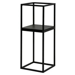 Kwietnik metalowy loftowy czarny LILLIE 47 cm