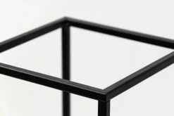 Kwietnik metalowy loftowy czarny LILLIE 47 cm