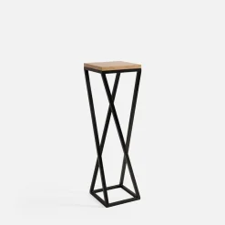 Donice, Osłonki I Kwietniki|inny Kwietnik stalowy loftowy czarny dąb LESCAR XS 47 cm