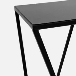 inny Kwietnik stalowy loftowy czarny ERNEE L 77 cm