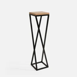 Donice, Osłonki I Kwietniki|inny Kwietnik stalowy loftowy czarny dąb LESCAR M 77 cm