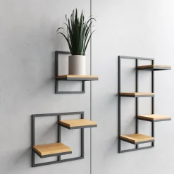 inny Kwietnik wiszący loftowy 4 półki LENS