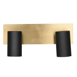 Listwy Oświetleniowe|Wszystkie Lampy Sufitowe| Lamp asufitowa listwa 2 reflektory czarno-złota MARLEY