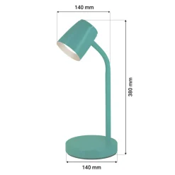 Dzieci LED-POL Lampa biurkowa LED niebieska ORO VERO