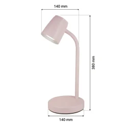 Dzieci LED-POL Lampa biurkowa LED różowa ORO VERO