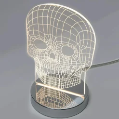 Lampa dekoracyjna LED czaszka SKULL