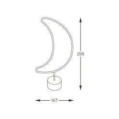Zumaline Lampa dekoracyjna LED MOON