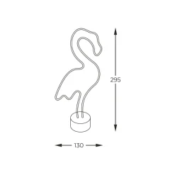 Ozdoby Led|Lampy Stołowe|Zumaline Lampa dekoracyjna LED NEON FLAMINGO