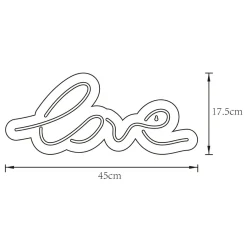 Ozdoby Led|Dekoracje Led|Zumaline Lampa dekoracyjna LED NEON LOVE