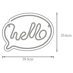Zumaline Lampa dekoracyjna LED NEON HELLO
