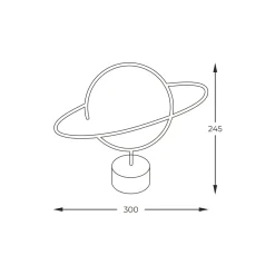 Zumaline Lampa dekoracyjna LED NEON PLANET