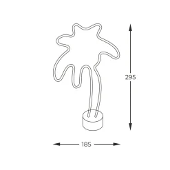 Zumaline Lampa dekoracyjna LED PALM TREE