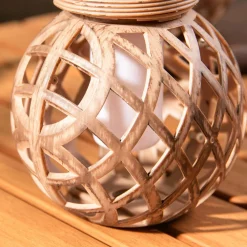 inny Lampa dekoracyjna outdoor koszyk brązowa 12,5 cm