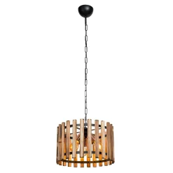 Lampa drewniana wisząca rustykalna AHLAT 37 cm