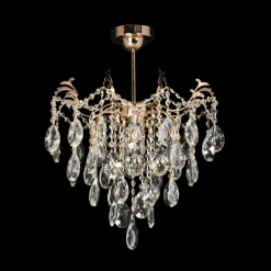 Żyrandole|Lampy Wiszące|inny Lampa kryształowa sufitowa glamour złota fi 50 cm