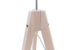 Lampy Podłogowe|TK Tomasz Krywult Lampa na drewnianym trójnogu abażur biały DOVE
