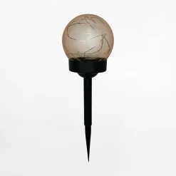 Lampy Ogrodowe|Lampy Ogrodowe|Zumaline Lampa outdoorowa solarna IP44 ciemnoszara 33 cm