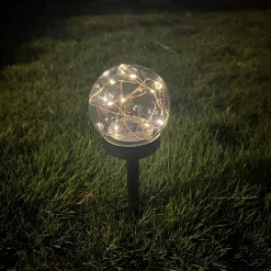 Lampy Ogrodowe|Lampy Ogrodowe|Zumaline Lampa outdoorowa solarna IP44 ciemnoszara 33 cm