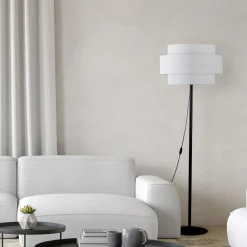 TK Tomasz Krywult Lampa podłogowa abażur biały CALISTO