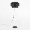 Lampy Podłogowe|TK Tomasz Krywult Lampa podłogowa abażur czarny CALISTO