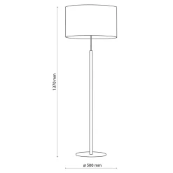 Lampy Podłogowe|TK Tomasz Krywult Lampa podłogowa abażur szary DEVA NATURE