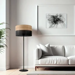 TK Tomasz Krywult Lampa podłogowa boho z abażurem NICOL