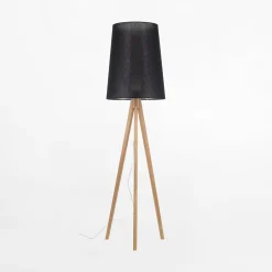 TK Tomasz Krywult Lampa podłogowa czarny abażur WALZ