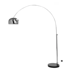 Zumaline Lampa podłogowa do salonu łukowa chrom SOHO