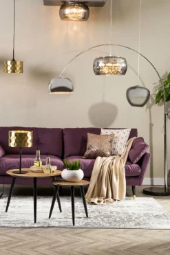 Zumaline Lampa podłogowa do salonu łukowa chrom SOHO