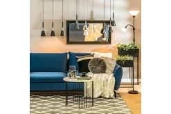 PLATINET S.A. Lampa podłogowa E14 E27 podstawa czarna