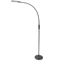 PLATINET S.A. Lampa podłogowa LED czarna ze sterowaniem manualnym i na pilota