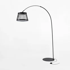 Lampy Podłogowe|Zumaline Lampa podłogowa LED czarna BALU z pilotem