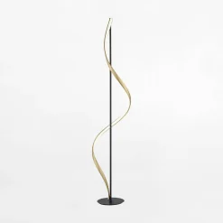 Lampy Podłogowe|Paul Neuhaus Lampa podłogowa LED Wi-Fi czarno-złota Q-SWING z pilotem