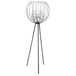 TK Tomasz Krywult Lampa podłogowa na trójnogu czarna UNIVERSO