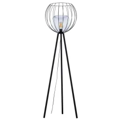 TK Tomasz Krywult Lampa podłogowa na trójnogu czarna UNIVERSO