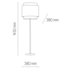 Lampy Podłogowe|TK Tomasz Krywult Lampa podłogowa rattanowa czarna BOHO 145 cm