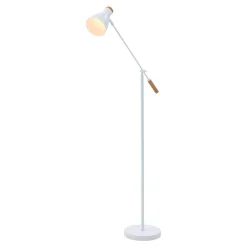 Lampy Podłogowe|Zumaline Lampa podłogowa skandynawska biała JOSE